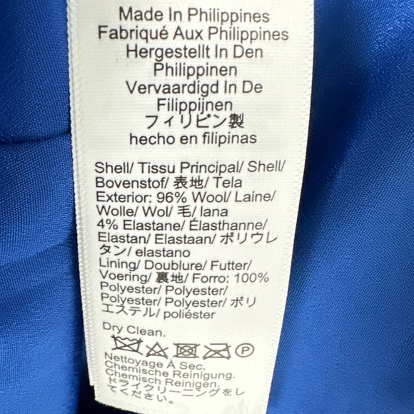 J. Crew Collared sheath dress bi-stretch wool blend Harbor View Blue BY788 - Picture 8 of 11